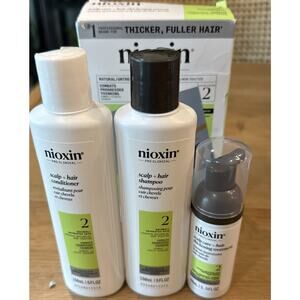 Nioxin System 2 Hair Thickening Natural & Untreated Hair Shampoo & Conditioner